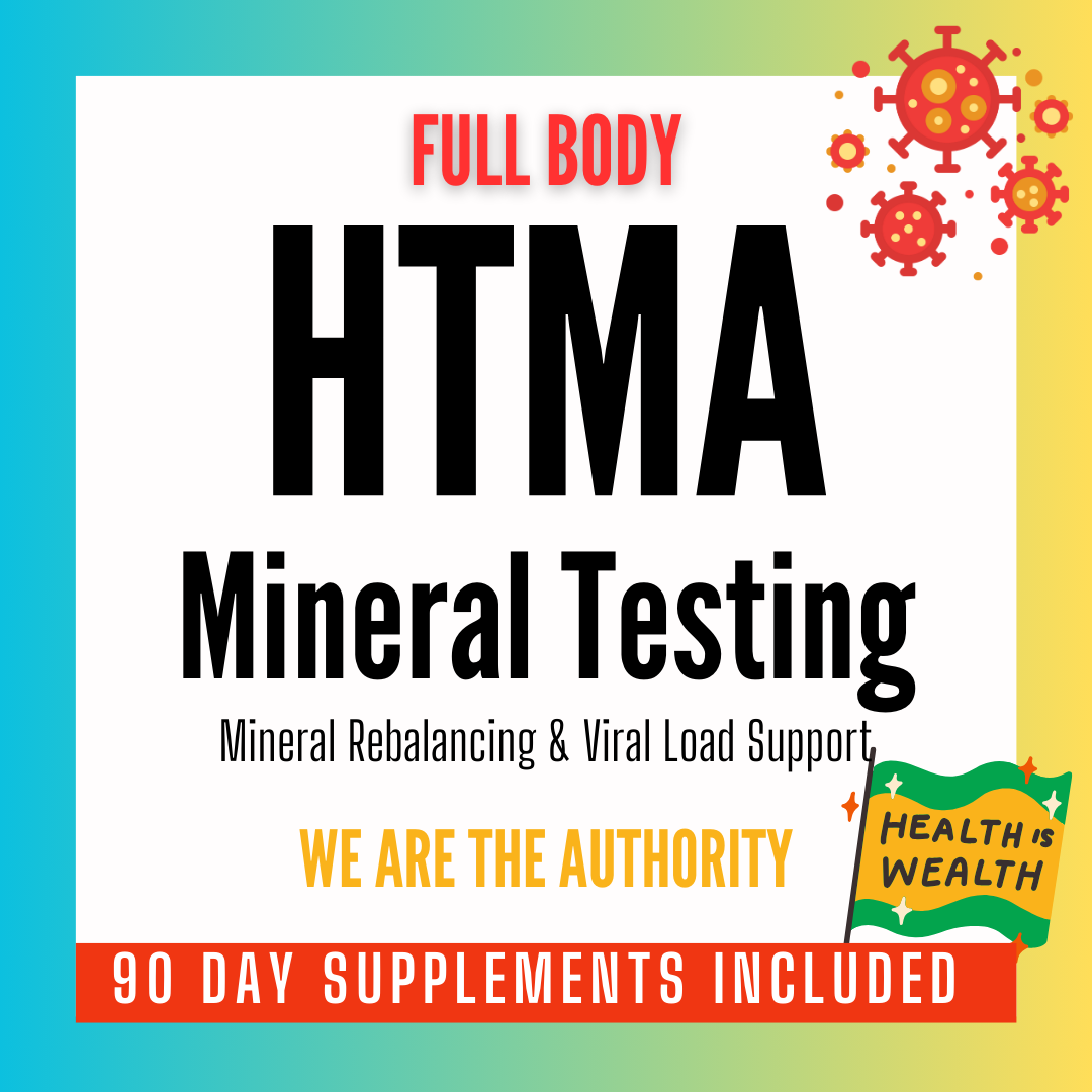 HTMA (Mineral Analysis) + 90 Day Custom Multi-Mineral Supplement + Dietary