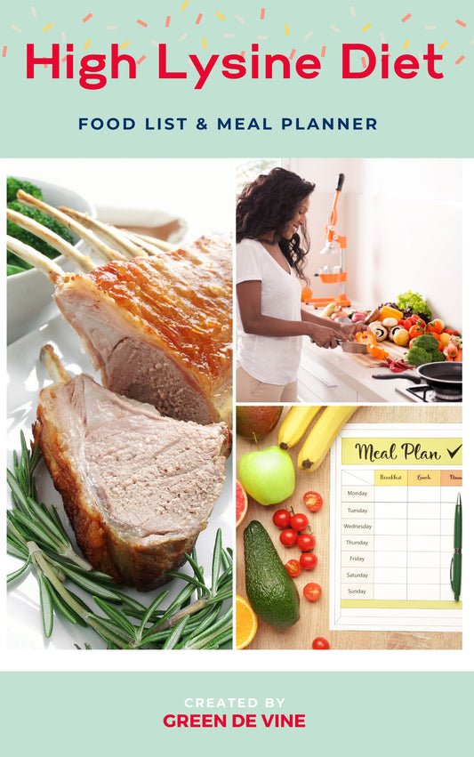 High Lysine Food List & Meal Planner (download)